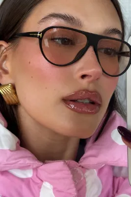 Goldmine Unisex Tina Aviator Güneş Gözlüğü UV400 Siyah Nude