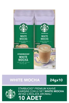 Starbucks White Mocha Premium Kahve Karışımı 24 Gr X 10 Paket