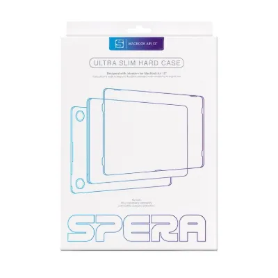 Spera MacBook Air 13 İnç Ultra İnce Sert Kılıf - Şeffaf