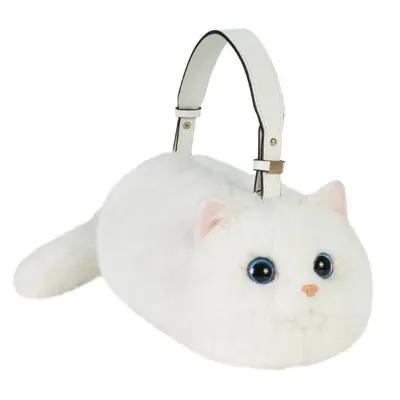 B&D Kedi El Çantası Beyaz