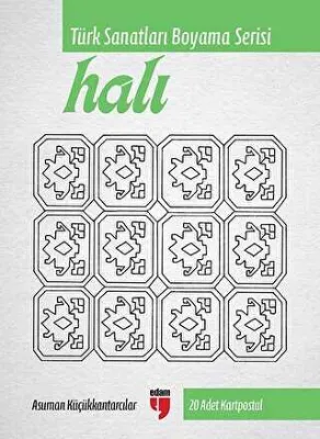 Halı - Türk Sanatları Boyama Serisi - 20 Adet Kartpostal