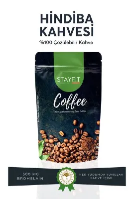 STAYFİT 30 Günlük 100 gr Toz Hindiba Kahve - 500 Mg Bromelain 2400 Gdu - L-carnitine Takviyeli