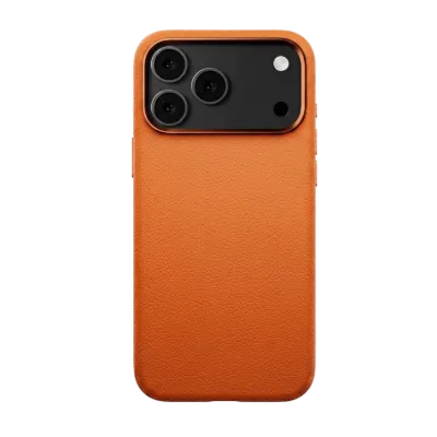 Piili iPhone 17 Pro Leather Magsafe Kılıf - Turuncu