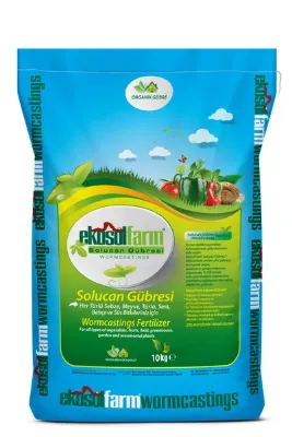 EkosolFarm Solucan Gübresi 10 Kg (20 LT) %25 Nem Oranı Tüm Bitkilerde Kullanıma Uygun %100 Solucan Gübresi