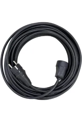 BERKS 20 METRE 3x2,5 MM CCA TTR TEKLİ SİYAH RENK KAUÇUK SEYYAR ELEKTRİK KABLOSU