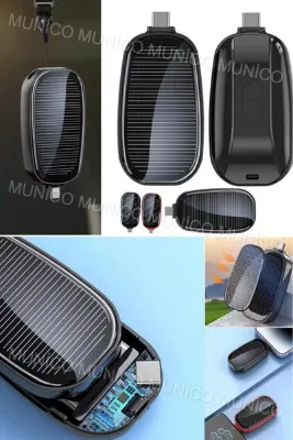 Munico Her Zaman, Her Yerde Enerji Taşınabilir Güneş Enerjili Powerbank Kompakt ve Dayanıklı Tasarım Power