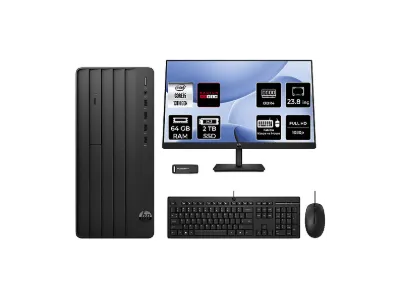 HP Pro Tower 290 G9 RX550 4GB 23.8" B70VKATPN603 PER4 Bellek Intel Core i5-13500 64 GB RAM 2 TB SSD FreeDOS Masaüstü Bilgisayar