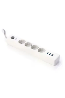 CVS Termal Akım Korumalı Çocuk Korumalı 4lü 2 Mt Uzatma 4xpriz Kablolu 3 Usb