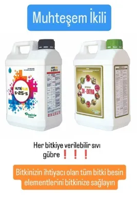 Pozitif Gübre Çiçeklendirici Azotlu Fosforlu Potasyumlu Çinkolu Bakırlı Demir Molibden Bor İçerikli Sıvı Gübre