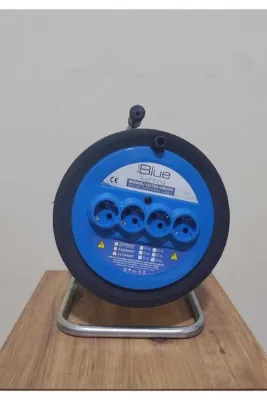 Blue Seyyar Makaralı Uzatma Kablo Boş Makara