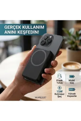 5000 mAh MagSafe Kablosuz Hızlı Şarj Cihazı Powerbank