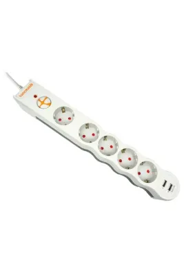 Tunçmatik Tsk5015 Powersurge 5+usb Lı 1050 J Beyaz