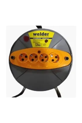 Welder Seyyar Makaralı Uzatma Kablo 4lü Uzatma Kablo 3x2.5 20 Metre