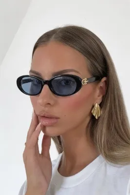REN EYEWEAR Livya Kadın Güneş Gözlüğü UV400 Korumalı Lacivert Cam Siyah Ekstra Hafif Çerçeve