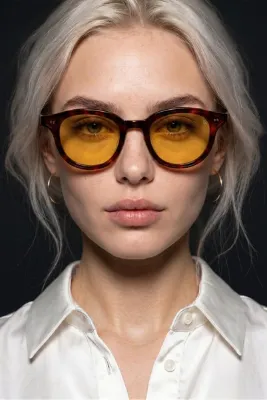 Bilge Karga Delvora Leopard Yellow Güneş Gözlüğü