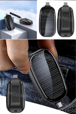 Munico Bmw Anahtarı Görünümlü Güneş Enerjili İphone Şarj Aleti Powerbank Kaliteli Cep Telefonları için