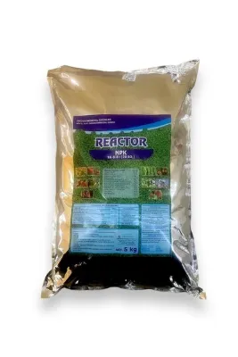 EGE ZİRAİ MADDELER REACTOR NPK 16-8-8+(20SO3) ÇİM ÇİÇEK SEBZE ORGANOMİNERAL GÜBRE 5 KG