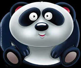 Sevimli Hayvanlar Çıkartmalı Boyama - Panda