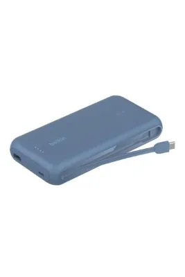 Belkin BoostCharge Powerbank, 20K Entegre Kablolu Taşınabilir Güç Kaynağı, 30 W Hızlı Şarj, USB-C