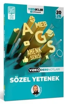 2026 MEB AGS Ahenk Serisi Sözel Yetenek Video Ders Notları