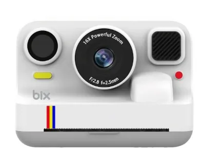 Bix BXKP01-WE 1080P 30FPS 48MP Şipşak Çocuk Kamerası Beyaz