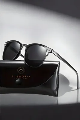 Eyesofia Saint Unisex Siyah Güneş Gözlüğü