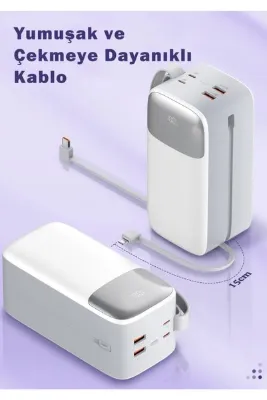SWORD 50000 Mah Kablolu Powerbank Sw-50po3 Beyaz