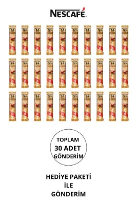 Nescafe 3ü1 Arada Sütlü Köpüklü 30lu Ekonomik Paket