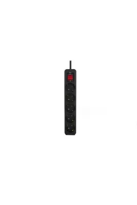 Inca IPW-44SY3 5 Port Akım ve Gerilim Korumalı Kırmızı Led Tuşlu Priz 3m - Siyah