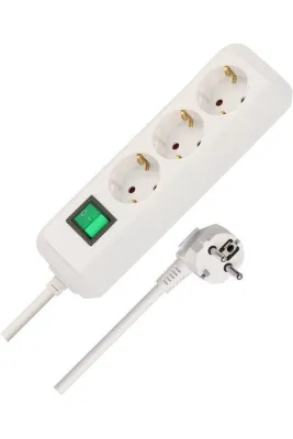 Brennenstuhl Eco-Line, çoklu priz, 3'lü (yüksek temas korumalı, şalter ve 5 m kablolu çoklu priz), b