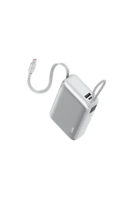 Ttec ReCharger Pro LCD 20.000mAh PD 45W USB-C Makaralı Kablolu Taşınabilir Hızlı Şarj Aleti / Powerbank 2BB277G