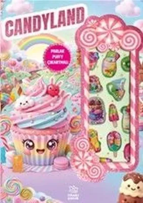 Candyland - Puffy Parlak Çıkartmalı Boyama Kitabı