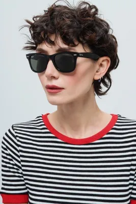 Ray-Ban Unisex Güneş Gözlüğü Uv400 Rb2140 Wayfarer Yeşil Cam