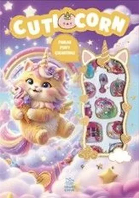 Cuticorn - Puffy Parlak Çıkartmalı Boyama Kitabı