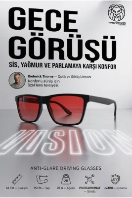 Transformacion Gece Görüş ve Sis Gözlüğü Anti Glare Sürüş Gözlüğü Kar Yağmur Koruyucu UV400 Erkek Kadın Pilot Gözlük 723815