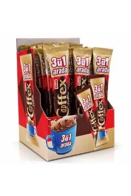 Elvan Coffex 3 ü 1 Arada Hazır Kahve 20 Adet 18 Gr. (1 Kutu)
