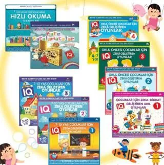 4-10 Yaş ve Üzeri Çocuklar İçin IQ Zeka ve Dikkat Geliştiren Aktiviteli Akıl Oyunları