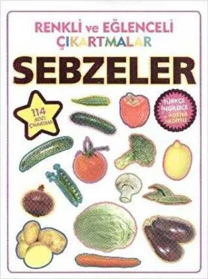 Renkli ve Eğlenceli Çıkartmalar - Sebzeler Vegetables