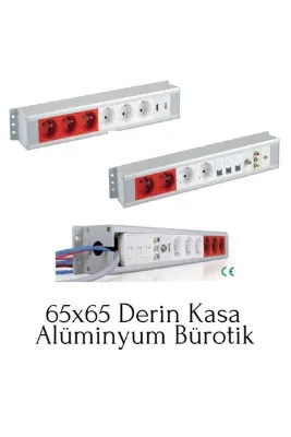 EDX BÜROTİK BLOK PRİZ SİSTEMLERİ- 2 ŞEBEKE PRİZ, 2 UPS PRİZ, 2 DATA