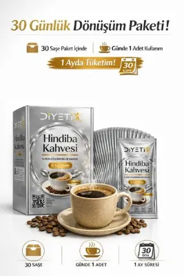 Diyetix Hindiba Detox Coffee Bitkisel Toz Kahve 1 Aylık Kullanım Form Kahve Detox Kahve