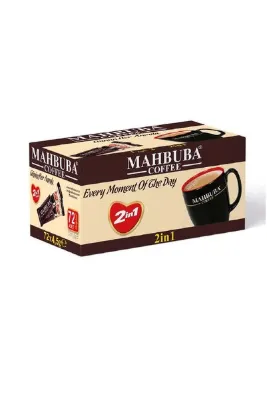 Mahbuba 2si1 Arada Şekersiz 72x4,5gr Mini Küçük Boy İkramlık Otobüs Hazır Kahve Kutu
