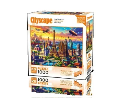 Ks Games-Puz.1000 One World City 1000 Parça Puzzle