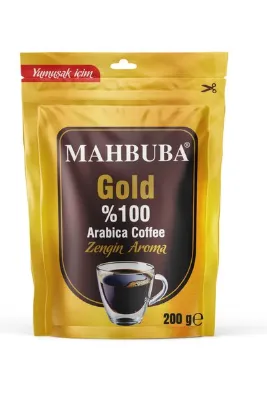 Mahbuba Çözünebilir %100 Arabica Gold Kahve Tam Kıvamında 200gr