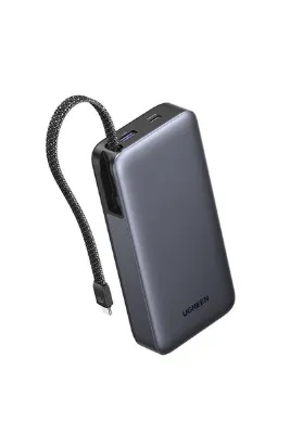 Ugreen Nexode 20.000 mAh 45W Dahili Kablolu Hızlı Şarj Powerbank, 55988B