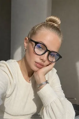 Chunky Frame Mavi Işık Koruyucu Blueblock Blue Block Güneş Gözlüğü