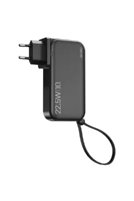 WIWU Jc-23 Micro Type-c Ve Lightning Kablolu Şarj Göstergeli Pd Powerbank 22.5w 10000mah
