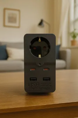 Winboss WINNBOSS 3438 – Isıya Dayanıklı Termal Akım Korumalı Priz Çocuk Korumalı