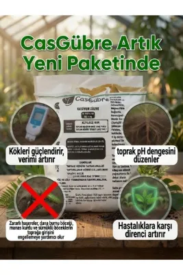 CasGübre Toprak Düzenleyici, Suda Çözülebilen Kalsiyum Sülfat Gübresi 5 Kg