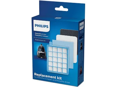 POPULER Philips PowerPro Active FC 8640 Uyumlu Hepa Filtre Seti