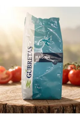 GÜBRETAŞ MAGSUL Magnezyum Sülfat Toz Gübre - 1 Kg (%100 Suda Çözünür Klorofil & Fotosentez Artırıcı)